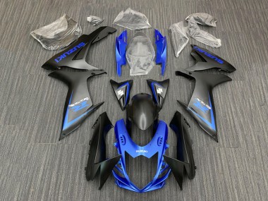 Kits Carenado Moto Suzuki GSXR 600 / GSXR 750 2011-2024 - Azul Negro Mate Asequibles