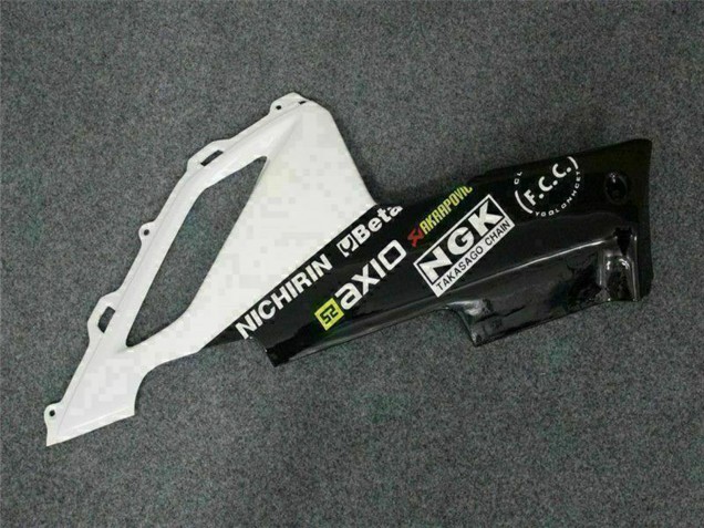 Carenados Moto Kawasaki ZX6R 2007-2008 - Negro Blanco Elf Asequibles