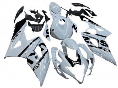 Carenados Moto Suzuki GSXR 1000 2005-2006 - Blanco Negro Asequibles