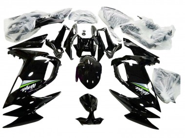 Carenados Moto Kawasaki Ninja 650 EX650 2020-2024 - Negro Brillante Verde Asequibles