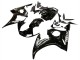 Carenados Moto Yamaha YZF R6S 2006-2009 - Negro Brillante Blanco Calcomanías Asequibles