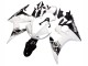 Carenados Moto Yamaha YZF R6S 2006-2009 - Blanco Negro Brillante Asequibles