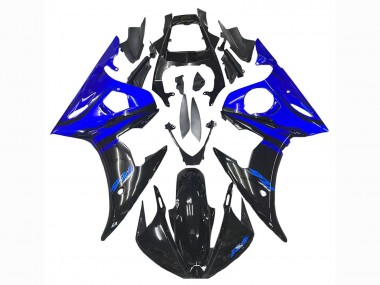 Carenados Moto Yamaha YZF R6S 2006-2009 - Azul Negro Brillante Asequibles