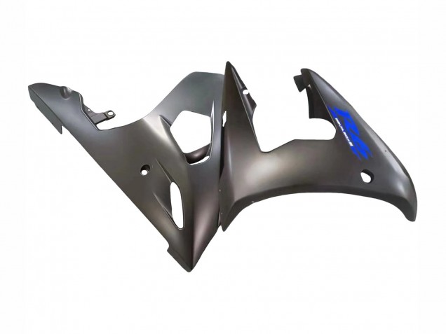Carenados Moto Yamaha YZF R6S 2006-2009 - Negro Mate Azul Asequibles