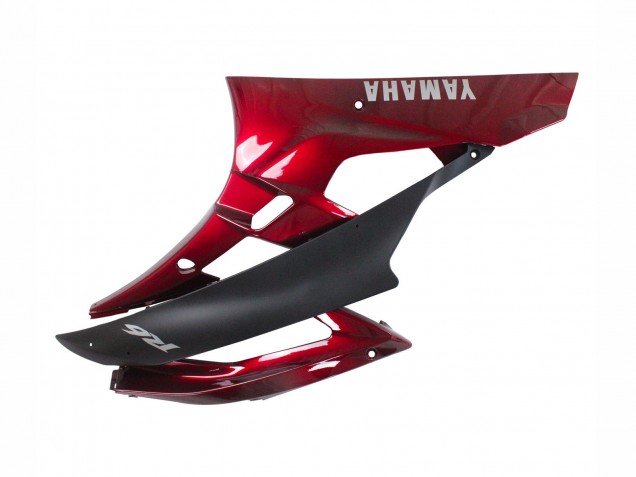 Carenado Moto Yamaha YZF 600 R6 2006-2007 - Rojo Negro Mate Asequibles