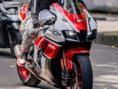 Carenados Moto Kawasaki ZX10R 2021-2025 - Blanco Rojo Negro Asequibles