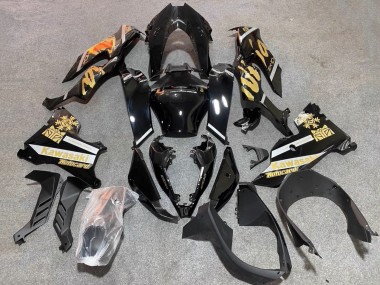 Carenados Moto Kawasaki ZX10R 2021-2025 - Negro Brillante Oro Elf Nieve Asequibles