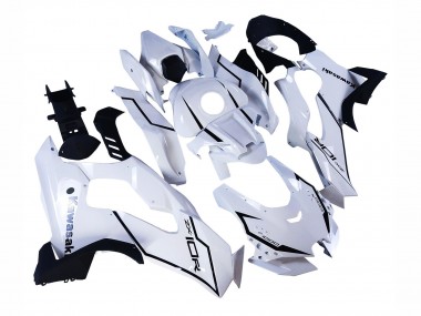 Carenados Moto Kawasaki ZX10R 2021-2025 - Blanco Negro Asequibles
