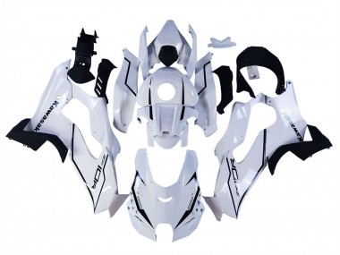 Carenados Moto Kawasaki ZX10R 2021-2025 - Blanco Negro Asequibles