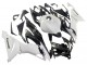 Carenados Moto Kawasaki ZX6R 2019-2022 - Blanco Negro FibraCarbono Asequibles