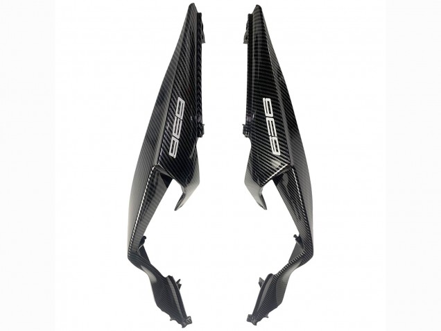 Carenados Moto Kawasaki ZX6R 2019-2022 - Blanco Negro FibraCarbono Asequibles