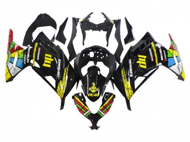 Carenados Moto Kawasaki EX300 2013-2024 - Negro Brillante Amarillo Rojo Verde Azul Blanco Asequibles