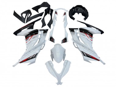 Carenados Moto Kawasaki EX300 2013-2024 - Blanco Rojo Negro Asequibles