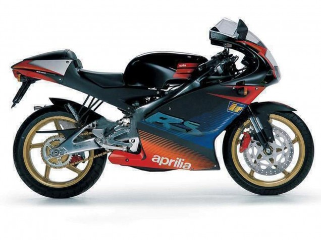 Carenados Moto Aprilia RS125 2000-2005 - Negro Rojo Plata Asequibles