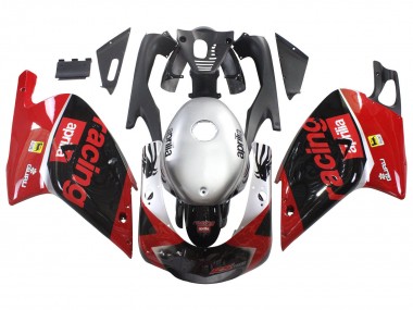 Carenados Moto Aprilia RS125 2000-2005 - Rojo Negro Plata Carrera Asequibles