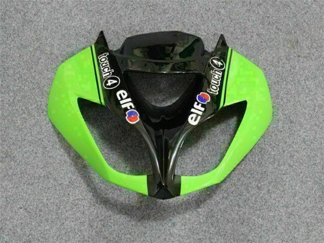Carenados Moto Kawasaki ZX6R 2009-2012 - Verde Negro Brillante Elf Touch4 Bridgestone Asequibles