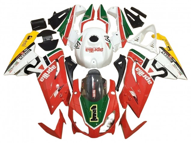Carenados Moto Aprilia RS125 2006-2011 - Blanco Rojo Verde Asequibles
