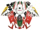Carenados Moto Aprilia RS125 2006-2011 - Blanco Rojo Verde Asequibles