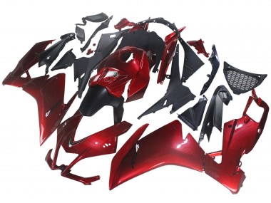 Carenado Moto Aprilia RS4 50 125 2012-2018 - Rojo Negro Mate Asequibles