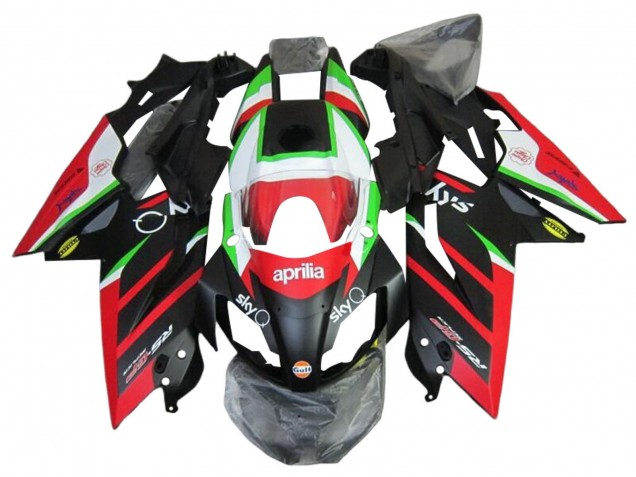 Carenado Moto Aprilia RS4 50 125 2012-2018 - Blanco Rojo Verde Negro Brillante Asequibles