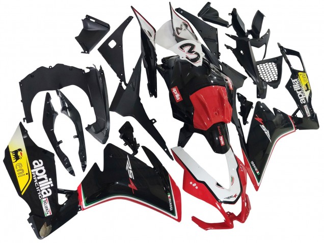 Carenados Moto Aprilia RS4 50 125 2012-2018 - Blanco Rojo Amarillo Negro Brillante Asequibles