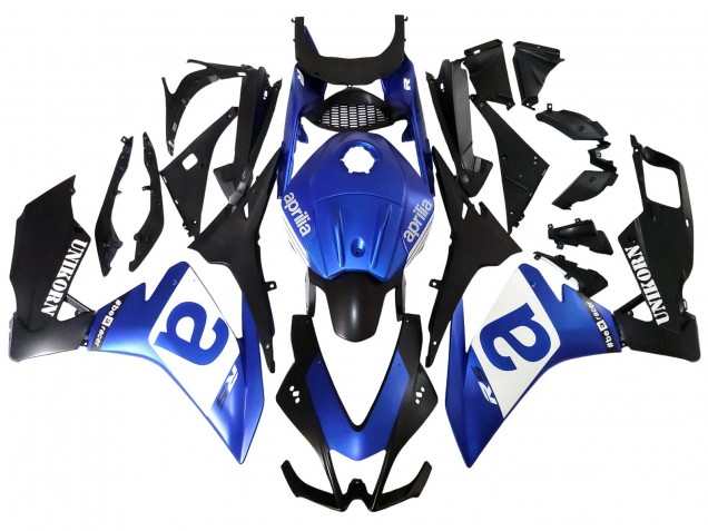 Carenados Moto Aprilia RS4 50 125 2012-2018 - Azul Blanco Negro Mate Asequibles