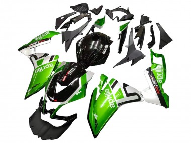 Carenados Moto Aprilia RS4 50 125 2012-2018 - Blanco Verde Negro Brillante Asequibles
