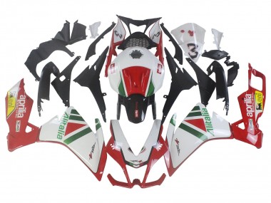 Kits Carenado Moto Aprilia RS4 50 125 2012-2018 - Blanco Rojo Verde Amarillo Alitalia Asequibles