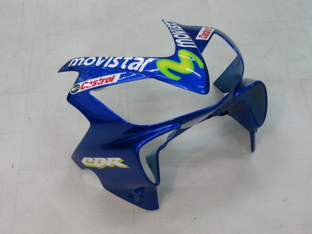 Carenados Moto Honda CBR600 F4i 2004-2007 - Azul Amarillo Verde MoviStar Asequibles