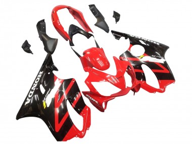 Carenado Moto Honda CBR600 F4i 2004-2007 - Rojo Negro Brillante Asequibles