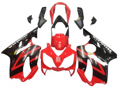 Carenado Moto Honda CBR600 F4i 2004-2007 - Rojo Negro Brillante Asequibles