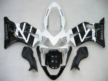 Carenado Moto Honda CBR600 F4i 2004-2007 - Blanco Negro Brillante Asequibles