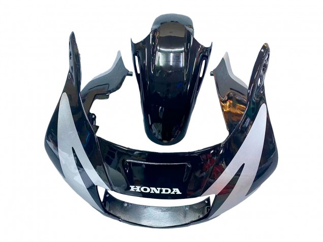 Carenados Moto Honda CBR600 F2 1991-1994 - Plata Negro Brillante Asequibles