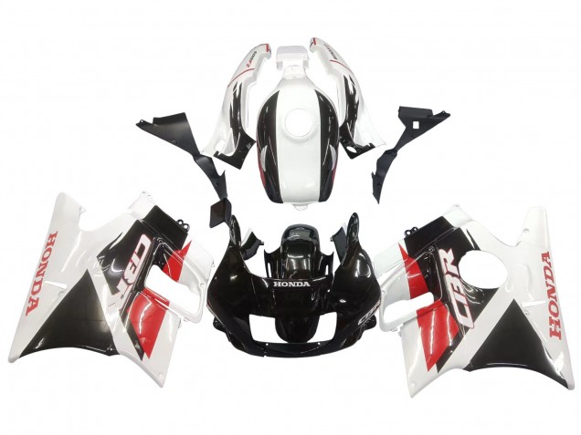 Carenados Moto Honda CBR600 F2 1991-1994 - Blanco Rojo Negro Brillante Asequibles