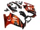Carenados Moto Honda CBR600 F3 1995-1996 - Naranja Negro Brillante Asequibles