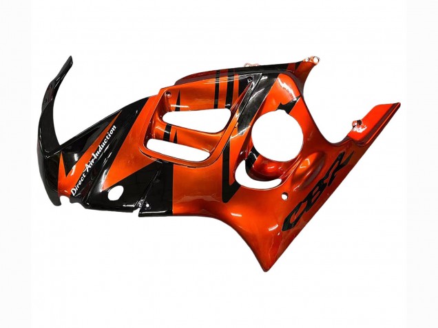 Carenados Moto Honda CBR600 F3 1995-1996 - Naranja Negro Brillante Asequibles