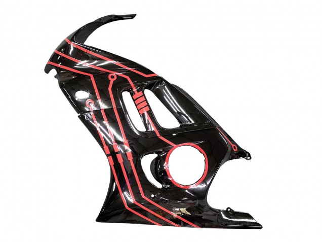 Kits Carenado Moto Honda CBR600 F3 1997-1998 - Rojo Negro Brillante Asequibles