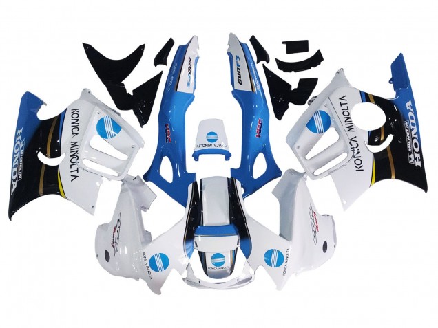 Carenados Moto Honda CBR600 F3 1997-1998 - Blanco Azul Negro Brillante Asequibles