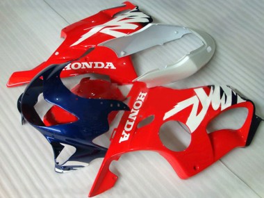 Carenados Moto Honda CBR600 F4 1999-2000 - Blanco Rojo Azul Oscuro Asequibles