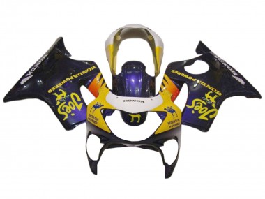Carenados Moto Honda CBR600 F4 1999-2000 - Blanco Amarillo Negro Brillante Joes Asequibles