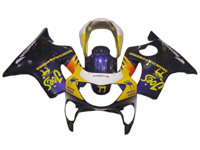 Carenados Moto Honda CBR600 F4 1999-2000 - Blanco Amarillo Negro Brillante Joes Asequibles