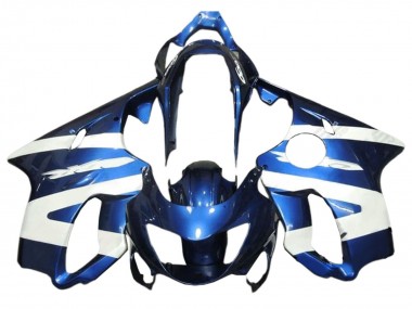 Carenados Moto Honda CBR600 F4 1999-2000 - Blanco Azul Asequibles