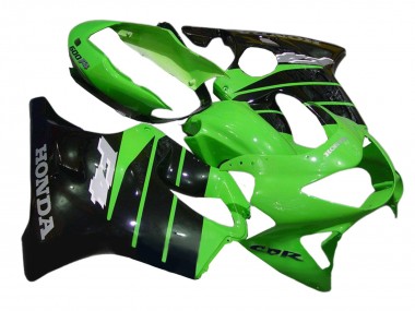 Carenados Moto Honda CBR600 F4 1999-2000 - Verde Negro Brillante Asequibles