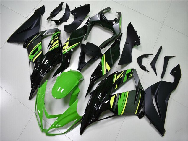 Carenados Moto Kawasaki ZX6R 2013-2018 - Verde Amarillo Negro Brillante Negro Mate Asequibles