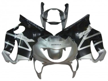 Carenados Moto Honda CBR600 F4 1999-2000 - Plata Negro Brillante Asequibles