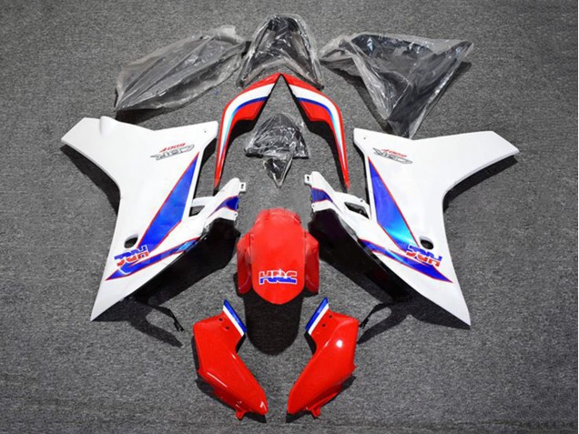 Carenado Moto Honda CBR600F 2011-2013 - Blanco Rojo Azul HRC Asequibles