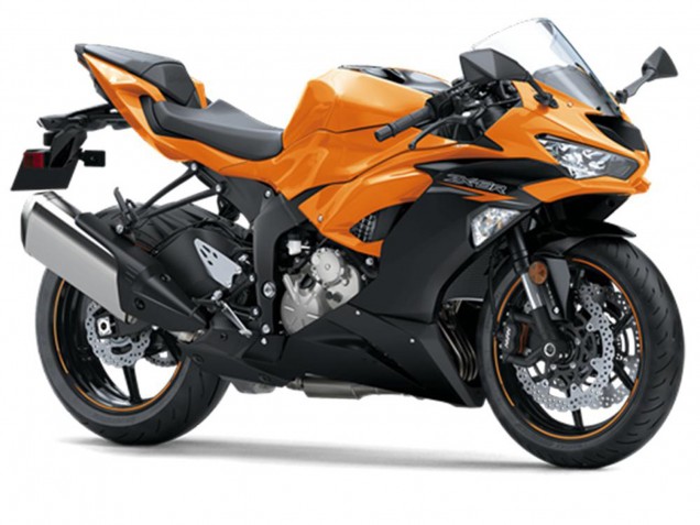 Carenados Moto Kawasaki ZX6R 2019-2022 - Naranja Negro Asequibles