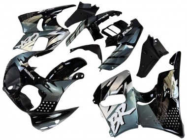 Carenados Moto Honda CBR900RR 893 1992-1993 - Plata Negro Brillante Asequibles