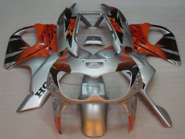 Carenados Moto Honda CBR900RR 893 1992-1993 - Plata Naranja Negro Brillante Asequibles