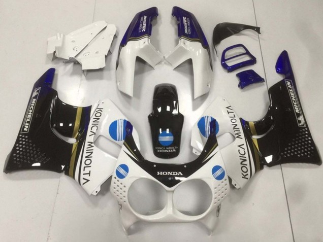 Carenados Moto Honda CBR900RR 893 1992-1993 - Blanco Azul Negro Brillante Konica Minolta Asequibles